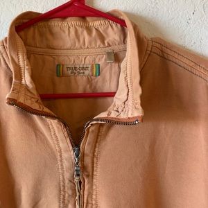 True grit half zip mens sweater